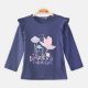 GIRL T-SHIRT BLUE EMBELLISHED