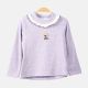 GIRL T-SHIRT LILAC FLOWER PATCH