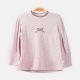 GIRL T-SHIRT ROSE PINK BOW