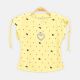 GIRL T-SHIRT YELLOW SPARKLE HEART