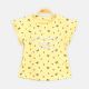 GIRL T-SHIRT YELLOW BOW