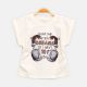 GIRL T-SHIRT WHITE GROOVE GRAPHIC