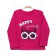 GIRL T-SHIRT FUCHSIA HAPPY FRIENDS