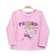 GIRL T-SHIRT PINK FRIEND TIME