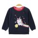 GIRL T-SHIRT NAVY HAPPY UNICORN