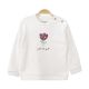 GIRL T-SHIRT WHITE SEQUINED TULIP