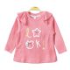 GIRL T-SHIRT CORAL SHIMMERY LOOK