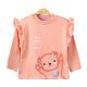 GIRL T-SHIRT PEACH SMILEY BEAR