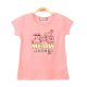 GIRL T-SHIRT CORAL MEOW LOVELY