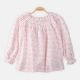 Boat Neck Pink Girls Top