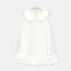 GIRL TOP PLATTER COLLAR WHITE