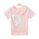 GIRL TOP PINK SEQUINS BUTTERFLY