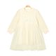 GIRL TOP BEIGE RIB KNIT BOW