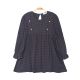 GIRL TOP NAVY CHECKERED