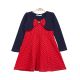 GIRL TOP SCARLET POLKA DOT