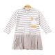 GIRL TOP BEIGE BUNNY STRIPES