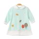 GIRL TOP MINT GREEN FALLING LEAVES