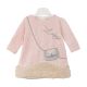 GIRL TOP MELANGE PEACH