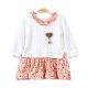 GIRL TOP PEACH FLORAL