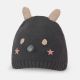 WINTER CAP BLACK KOALA BEAR THEME