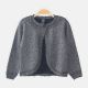 GIRL CARDIGAN BLACK SHIMMERY