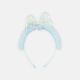 HAIR BAND SKY BLUE BOW SHIMMER