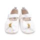 GIRL PRE WALKER SHOES CREAM SHIMMERY BOW