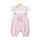 GIRL ROMPER PINK CYCLING BUNNY