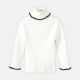 HI-NECK SWEATER FRILLY OFF-WHITE