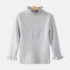 HI-NECK SWEATER GREY HEART PATTEREND