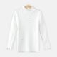 HI-NECK SWEATER WHITE BEADED