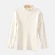 HI-NECK SWEATER OFF WHITE BEADED