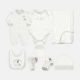 BABY BOYS GIFT SET GREY ELEPHANT