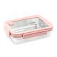 STAINLESS STEEL LUNCH BOX 900ML PINK