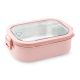 STAINLESS STEEL LUNCH BOX 1300ML PINK MINIMAL