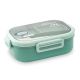 STAINLESS STEEL LUNCH BOX W/SPOON & FORK GREEN