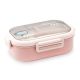 STAINLESS STEEL LUNCH BOX W/SPOON & FORK PINK