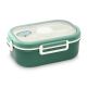 PLASTIC LUNCH BOX 1100ML GREEN WITH CUTLERY