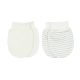 MITTENS GIRL PK-2 WHITE STRIPED