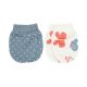 MITTENS GIRL PK-2 BLUE BUTTERFLIES