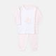 NEWBORN SUIT GIRLS PINK & WHITE TEDDY BEAR