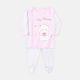 NEWBORN SUIT GIRLS PINK & WHITE TEDDY BEAR