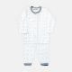 NEWBORN SUIT BOYS WHITE MICOR DOTS