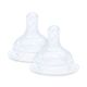 WIDE NECK SILICONE TEATS (PK-2)