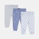 PAJAMA BOYS PK-3 GREY & BLUE SPACE THEME