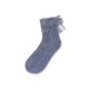 GIRL SOCKS BLUE LACED BOW