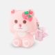 GIRL PURSE RUBBER PINK BEAR