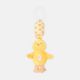 STUFF TOY YELLOW PLUSH CHICK WITH A HANGABLE RATTLE