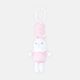 STUFF TOY PINK & WHITE STRIPPED BUNNY