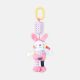 STUFF TOY PINK & BLUE HANGABLE RABBIT RATTLE